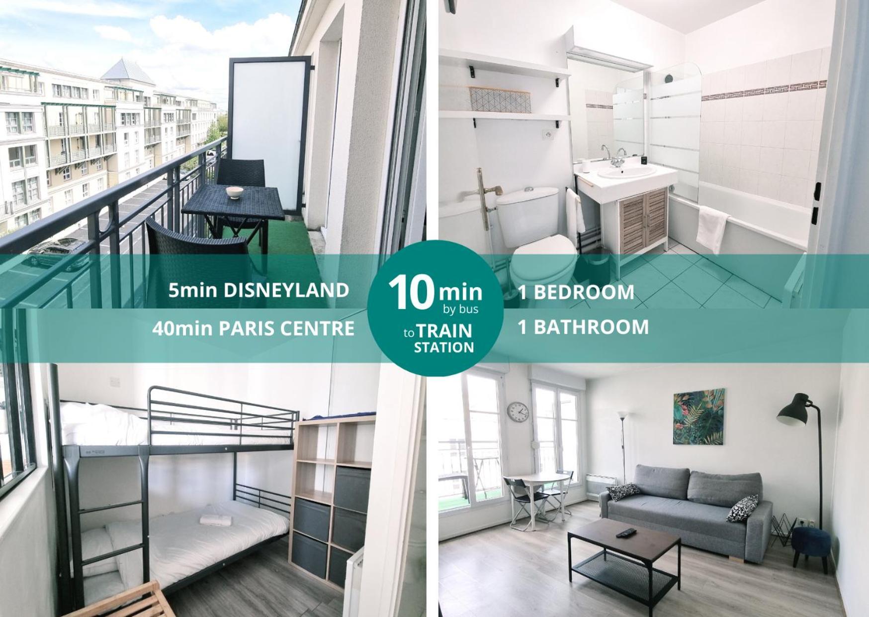 Appartement Disneyland 4 Personnes Serris Kültér fotó